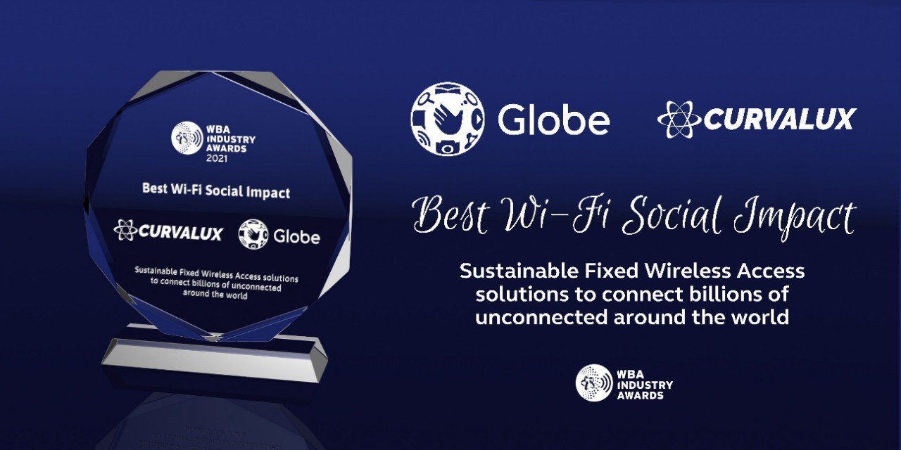 Globe, Curvalux - WiFi Social Impact Award - WBA 2021 Industry Awards