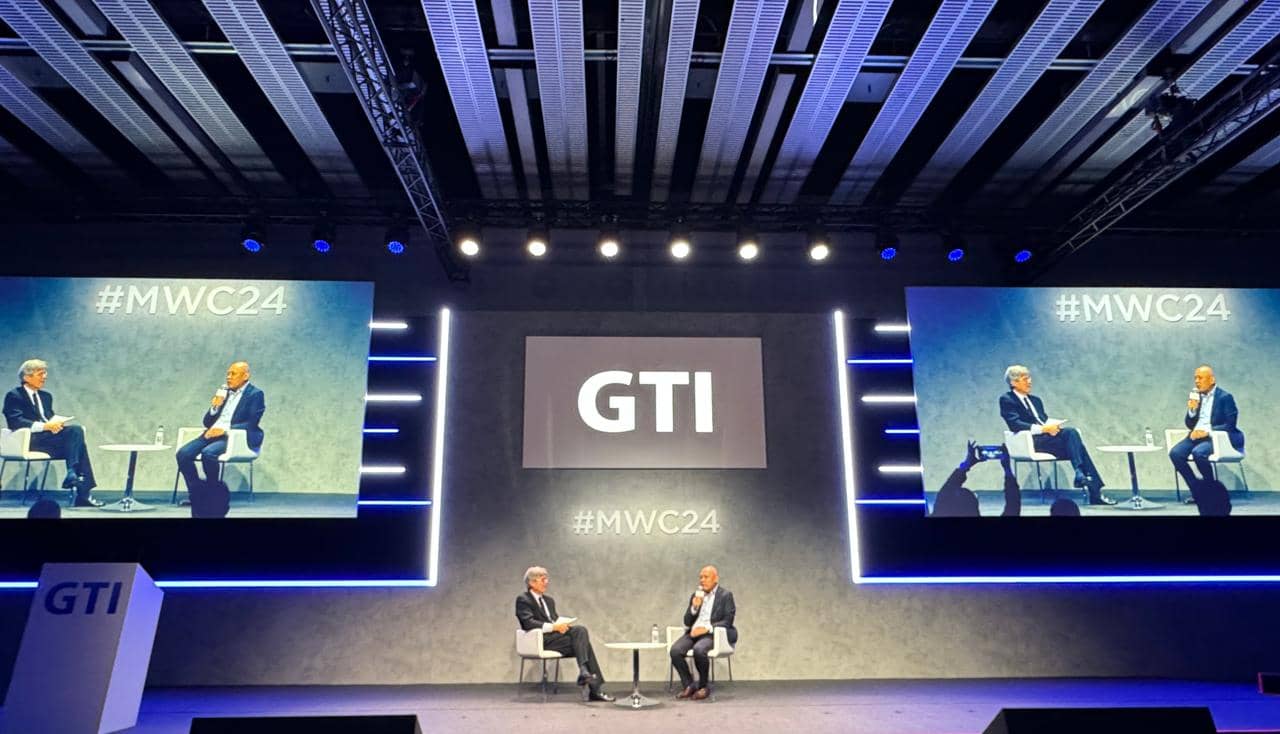 Ernest Cu, Globe Group President and CEO, speaks at the GTI Summit during Mobile World Congress 2024 in Barcelona, Spain, February 27, 2024.