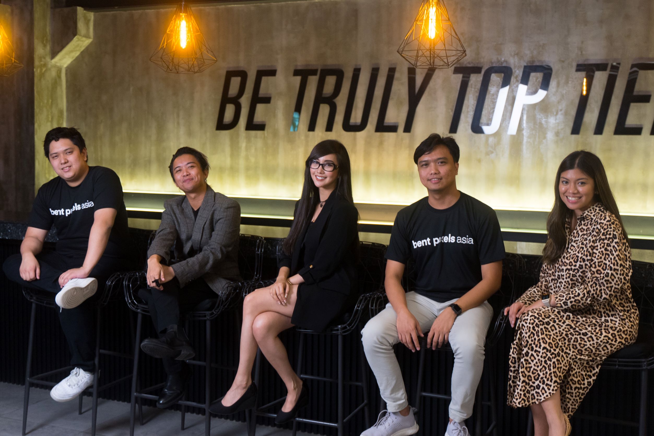 L-R: Adrian Go, Creator Partnerships Manager Bent Pixels Philippines; Tryke Gutierrez, CEO and Co-Founder of Tier One Entertainment; Alodia Gosiengfiao, Tier One Co-Founder and gaming superstar; Erwin Razon, General Manager of Bent Pixels Philippines and Jel Directo, Country Manager for PGAG & Hepmil Creators' Network Philippines