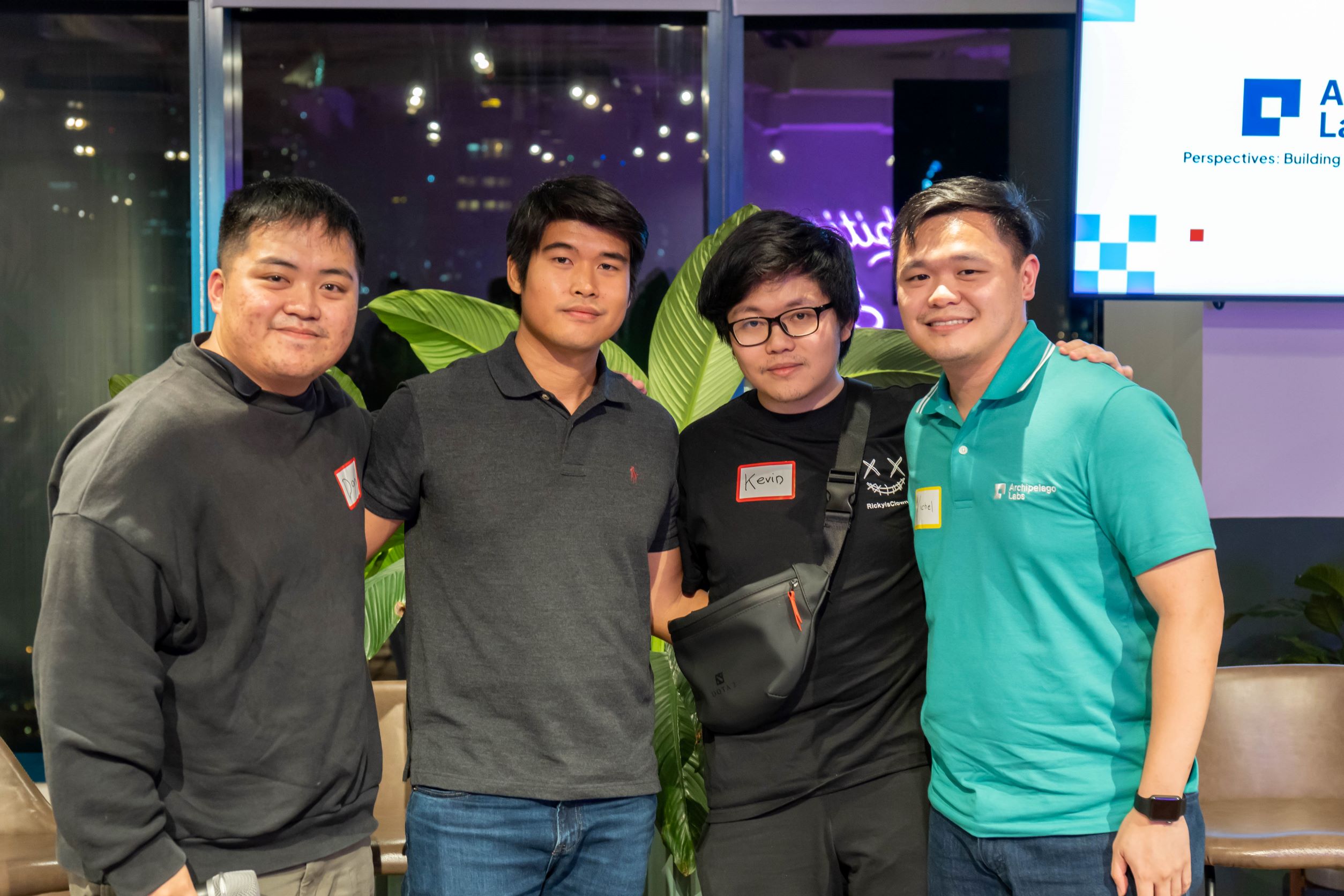 Speakers Left to Right: Dan Laborada (CEO of PlayDex), Chris Verceles (CEO of Xave Finance), Kevin Hoang (CEO of AcadArena), Nichel Gaba (CEO of PDAX, Principal at Archipelago Labs)