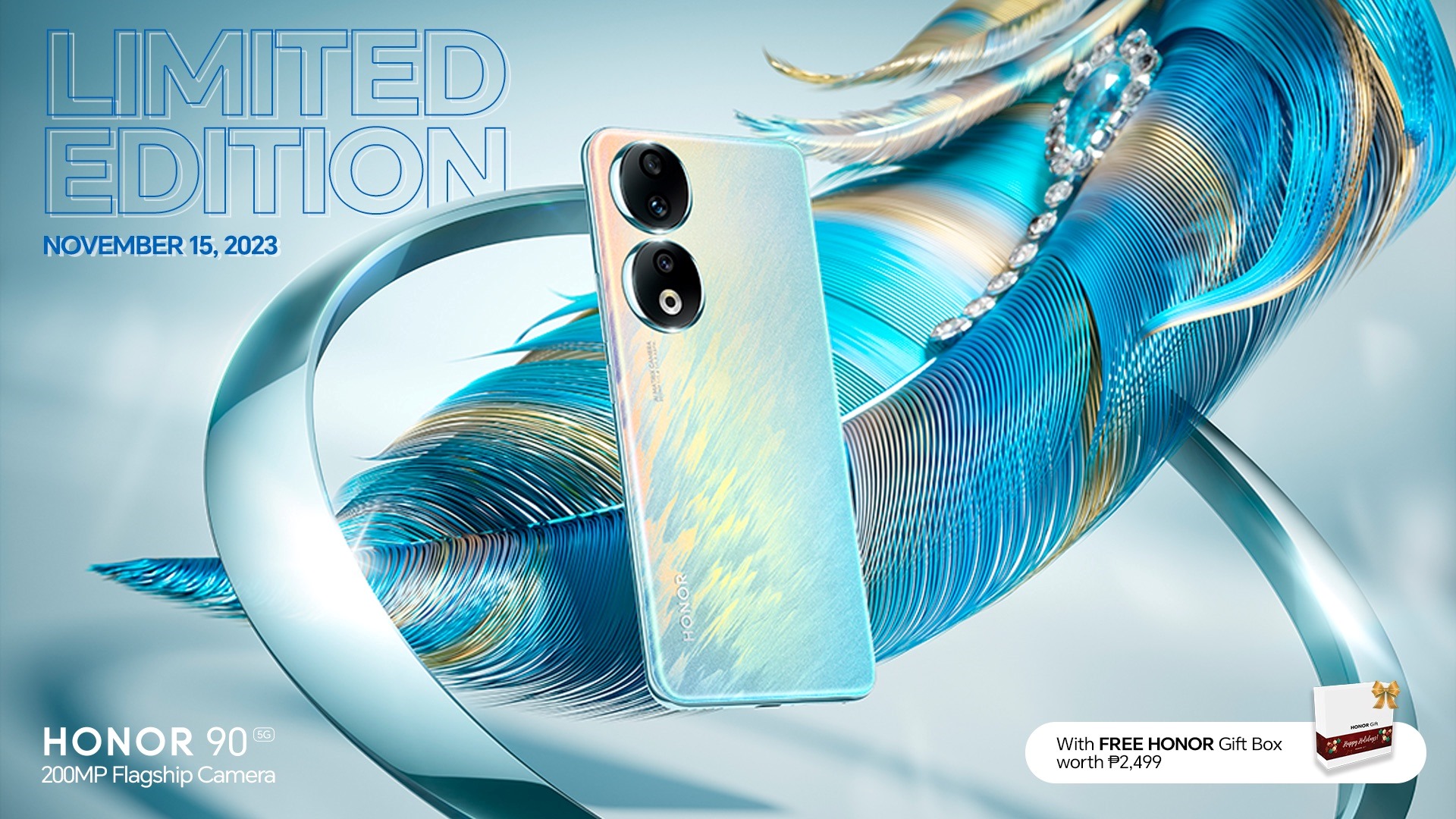 Limited-edition HONOR 90 5G Peacock Blue in Philippines