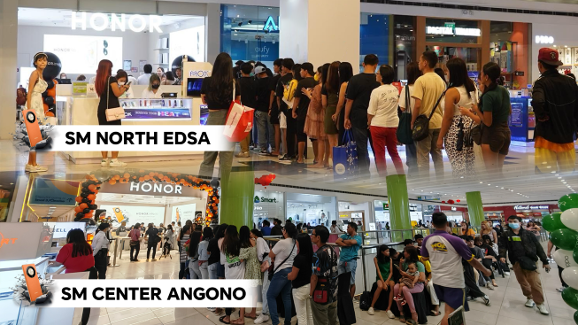 HONOR X9b 5G pre-order claims at SM North EDSA and SM Angono, Rizal