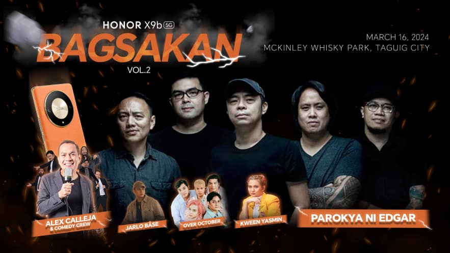 'HONOR X9b 5G Bagsakan Concert' headlines Parokya ni Edgar!